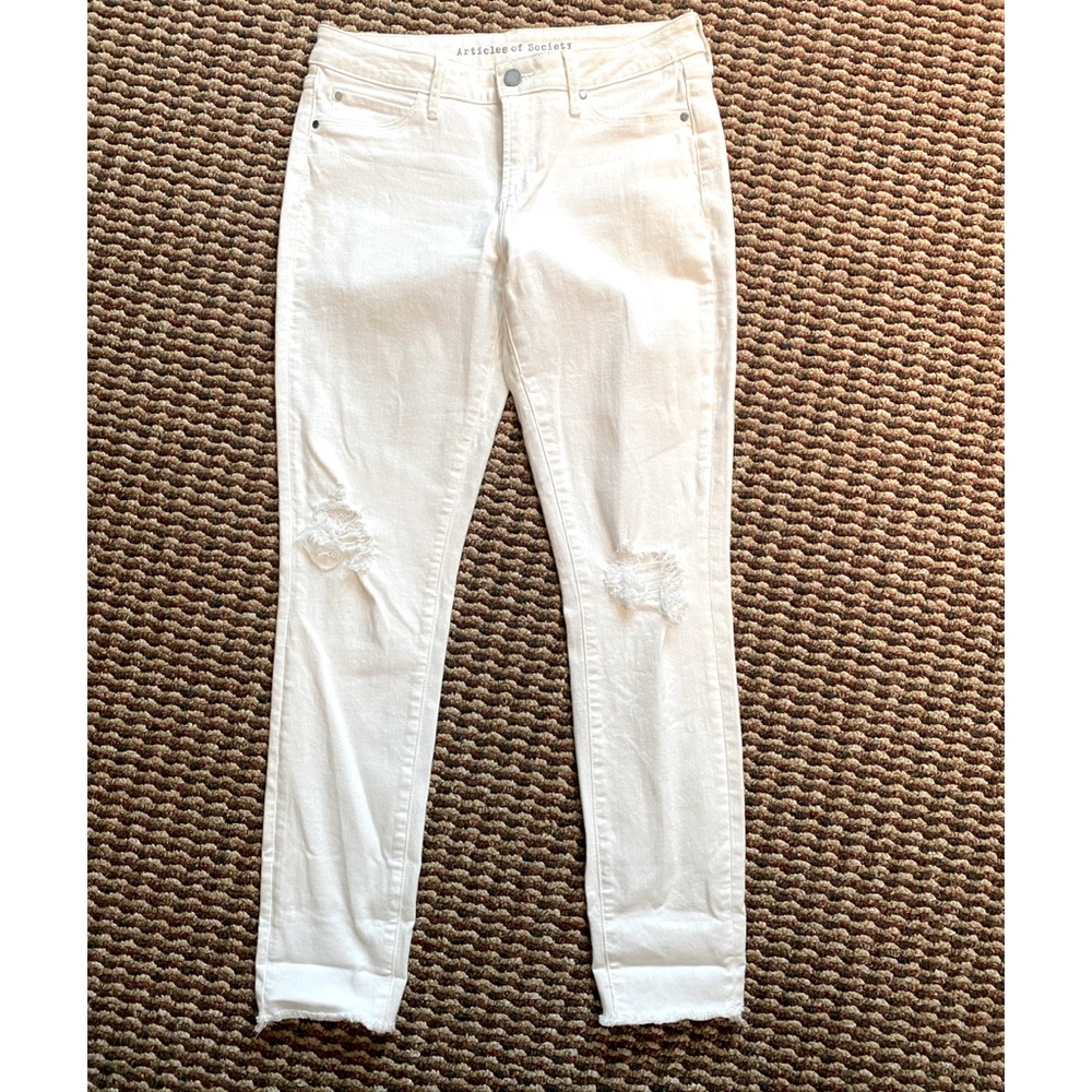 Articles of humanity white jeans